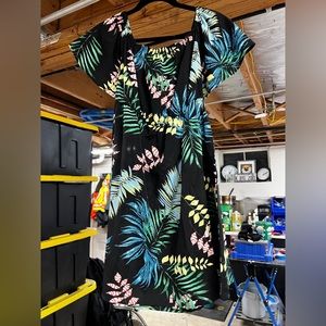 Black off the shoulder beach vacation dress